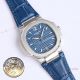 Swiss Copy Patek Philippe Women Nautilus watches 9015 Blue Leather Strap (7)_th.jpg